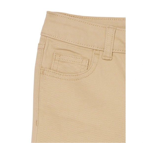 Wonder Nation Girl's Straight Leg Jeans, Size 18, Straight Leg , Khaki,Belt loop - Picture 2 of 3